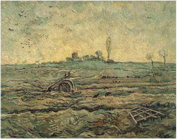 Van Gogh- Plough and the Harrow, 1890 Amsterdam, Van Gogh Museum