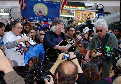 David Crosby Graham Nash Occupy Wall Street 2011