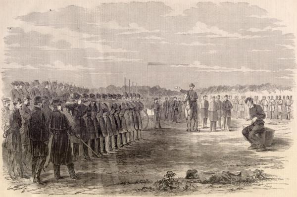 Deserter execution (American Civil War, 1861)