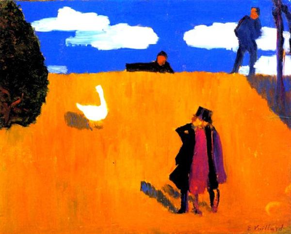 L'OIE ET LES HOMMES     <br />
Jean Edouard Vuillard - 1891