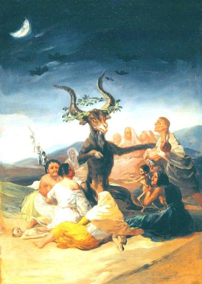 LE SABBAT DES SORCIÈRES   <br />
Francisco Goya – 1797-98