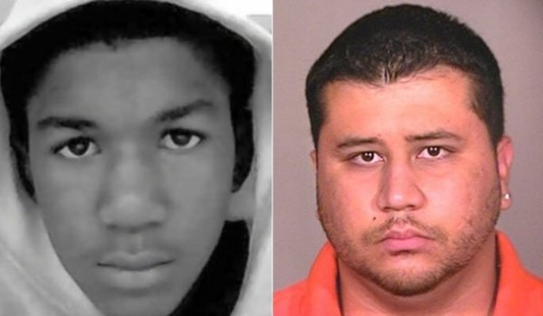 Trayvon Martin e il suo assassino George Zimmerman