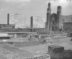 Città del Messico. Plaza de las tres Culturas, Tlatelolco.