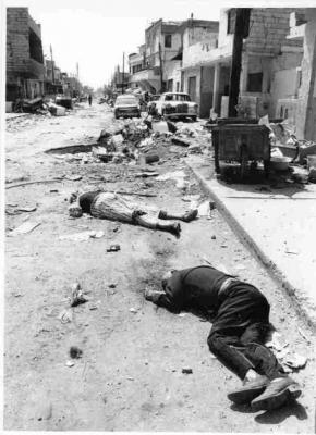 Sabra and Shatila, 1982. "I love life" (Ariel Sharon)