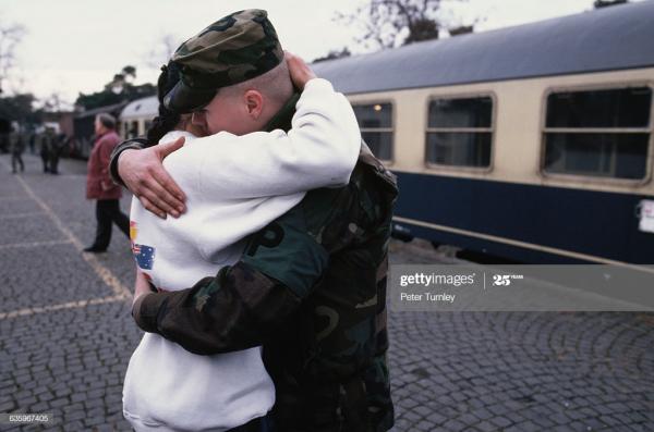 soldier and wife